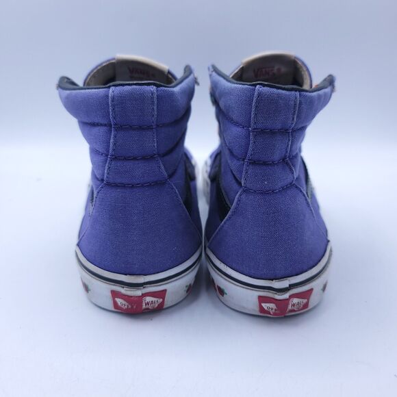 Vans Blue High-Top Athletic Shoes with Classic Waffle Sole - Picture 3 of 8